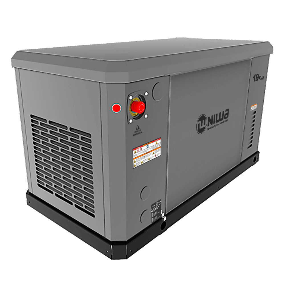 Generador a gas encabinado Niwa GNW-19000-GNLP-ATS Generador a gas encabinado Niwa GNW-19000-GNLP-ATS