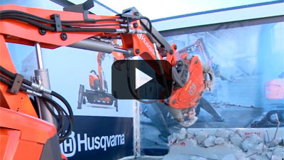 Robots Husqvarna Demolición en la expo World of Concrete