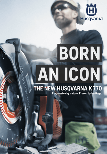 Cortadora de potencia Husqvarna K 770 - Catálogo exclusivo (inglés)