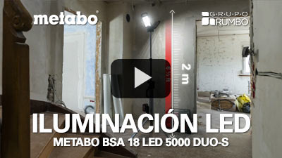 Proyector de obra de batería Metabo BSA 18 LED 5000 DUO-S