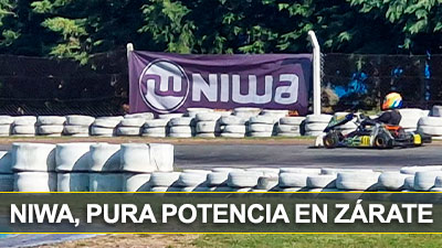Niwa, Pura Potencia en todo el Kartódromo de Zárate