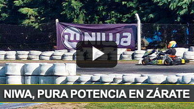 Niwa, Pura Potencia en todo el Kartódromo de Zárate