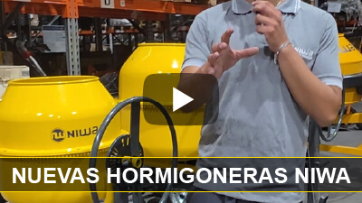 Hormigoneras Niwa, nueva línea, eficientes y confiables