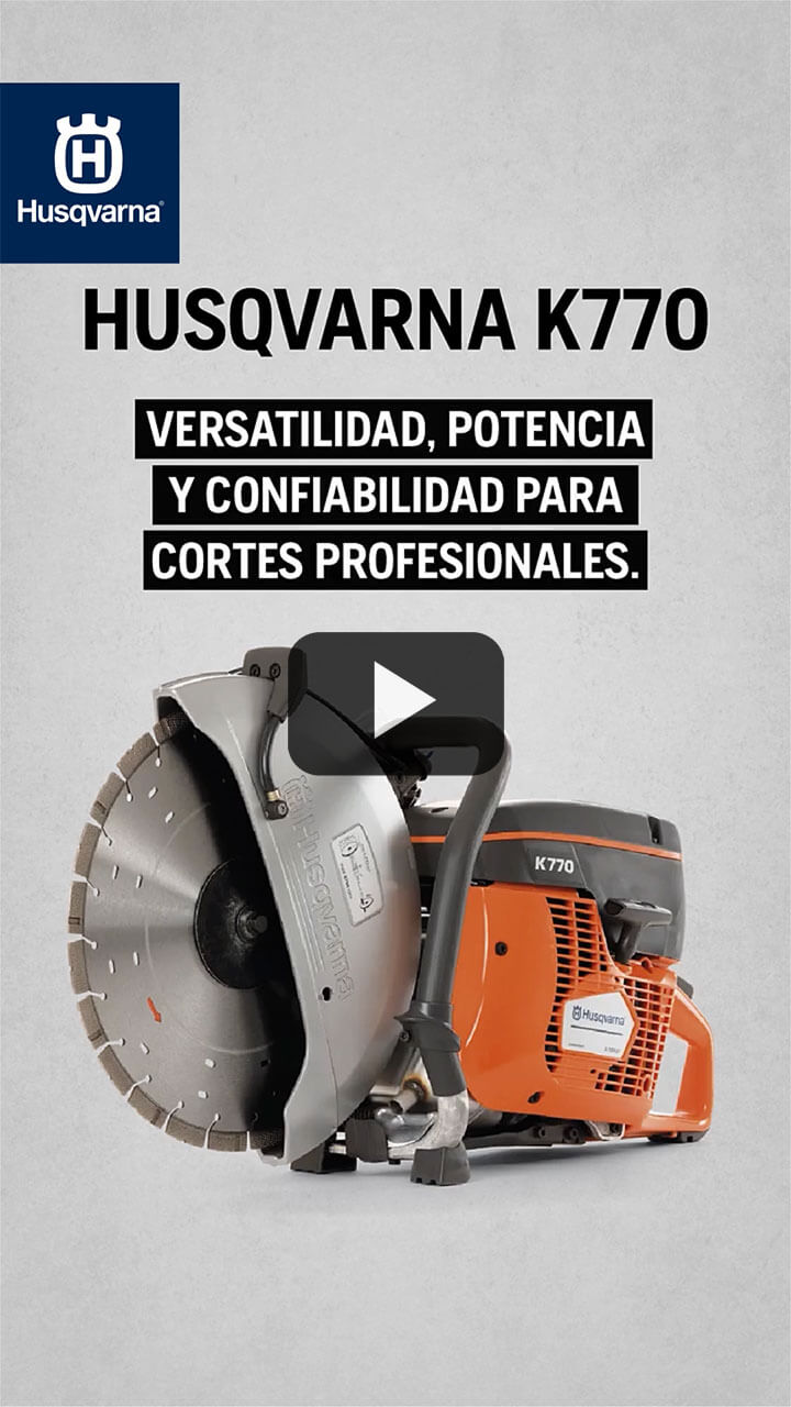 Cortadora de potencia Husqvarna K770, tronzadora