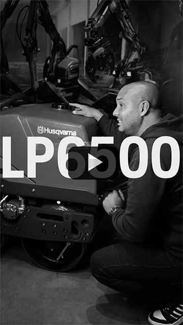 Rodillo Doble Husqvarna LP6500, más productividad en tu obra