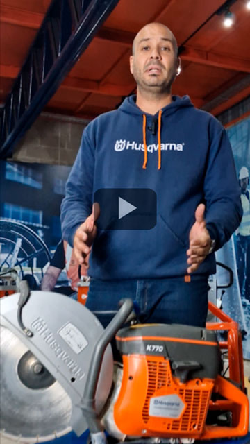 Cortadora de potencia Husqvarna K 770, única en el mercado