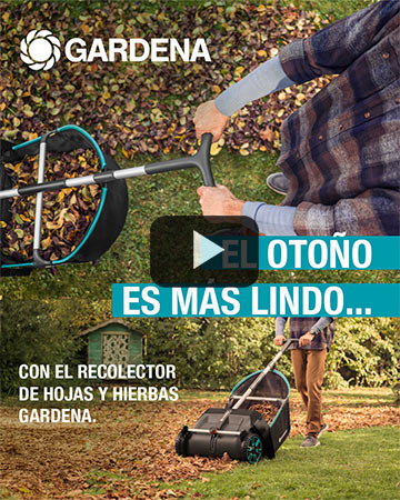 Con el Recolector de hojas y hierbas Gardena es simple