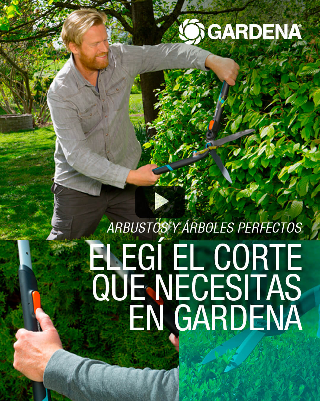 Tijeras Recortacercos (Recortasetos) Gardena 2026
