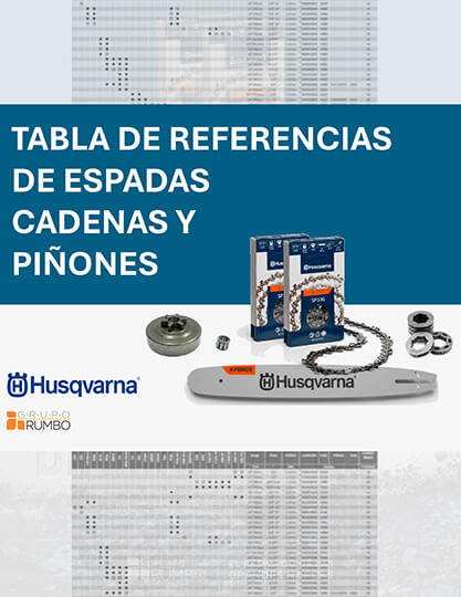 Tabla de referencias de espadas, cadenas y piñones