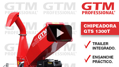 GTM GTS1300T Chipeadora en Trailer